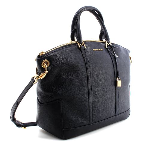 michael kors black satchel bag|michael kors satchel crossbody bag.